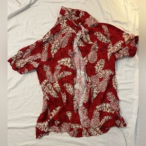 Hawaiian Shirt | Red, Medium, Back Bay